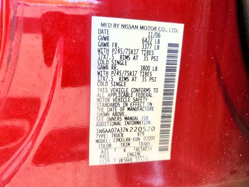 2007 Nissan Titan XE