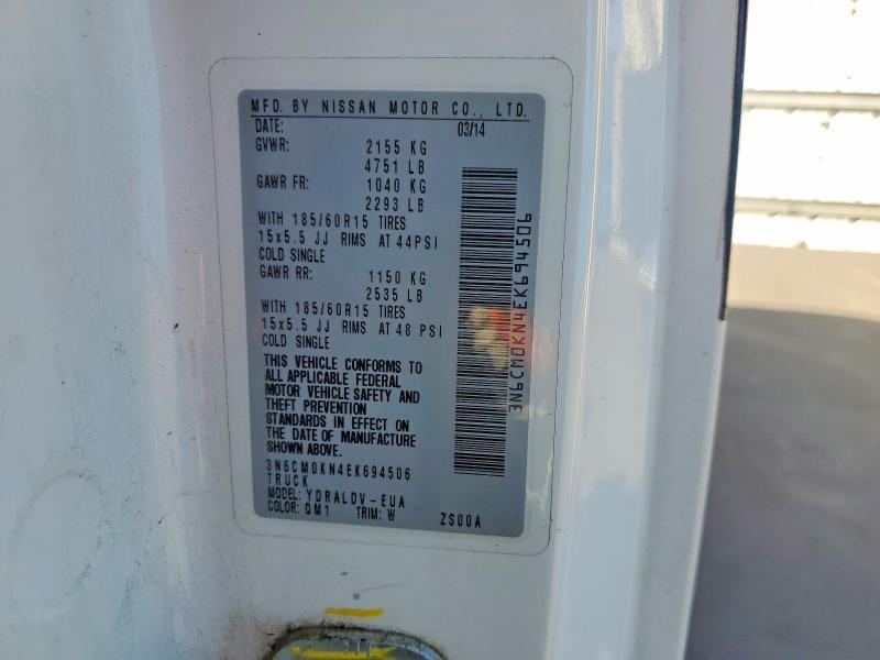 2014 Niss AN NV200 Utility / Service Van