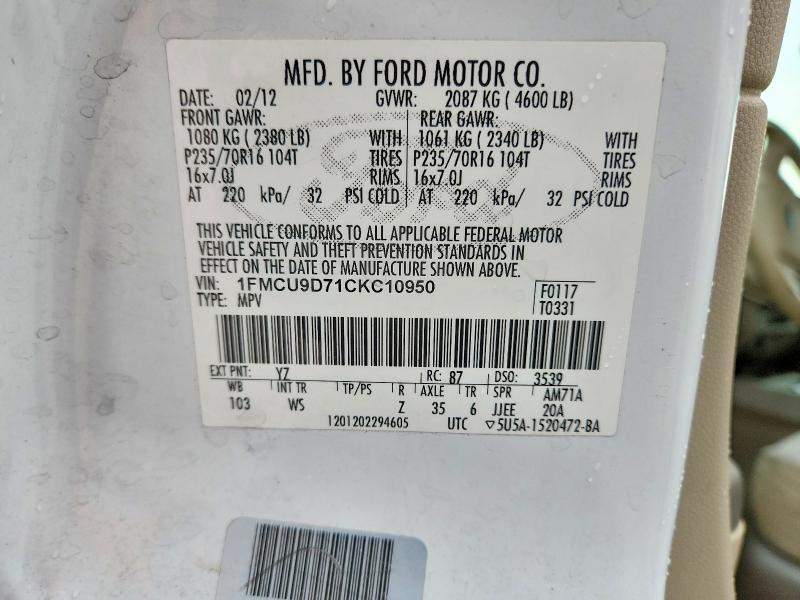 2012 Ford Escape xlt