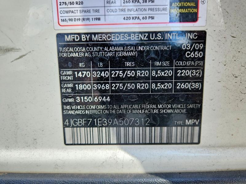 2009 Mercedes-Benz Gl 450 4matic