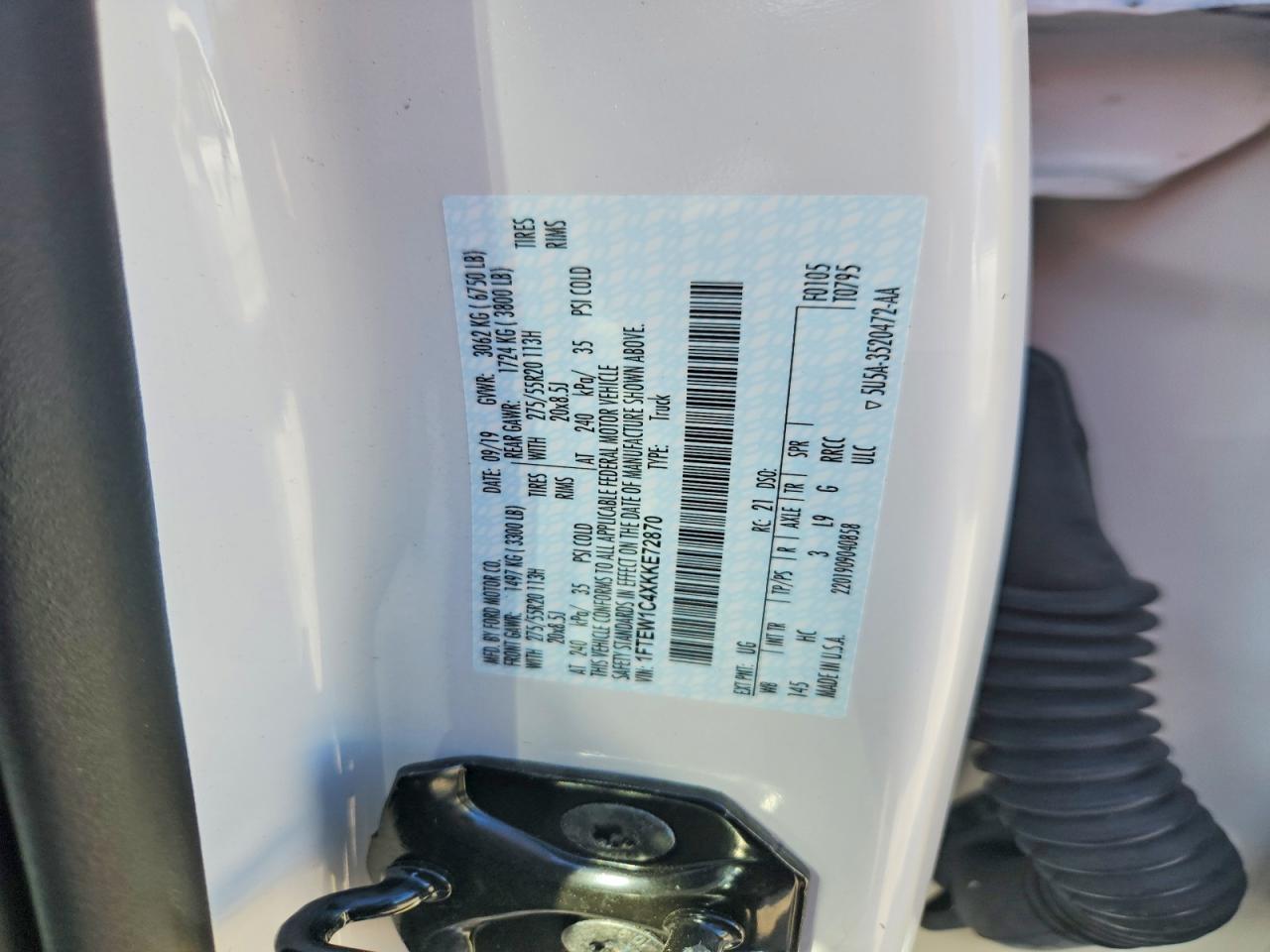 2019 Ford F150 Supercrew