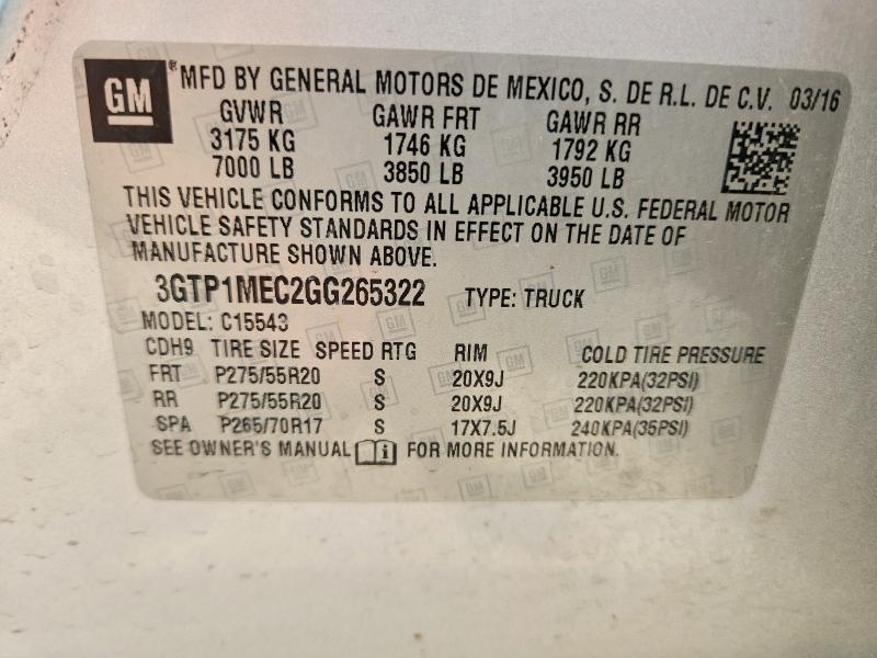2016 GMC Sierra C1500 SLE