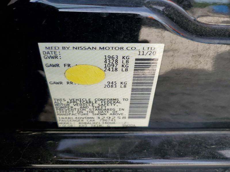 2021 Nissan Altima sv