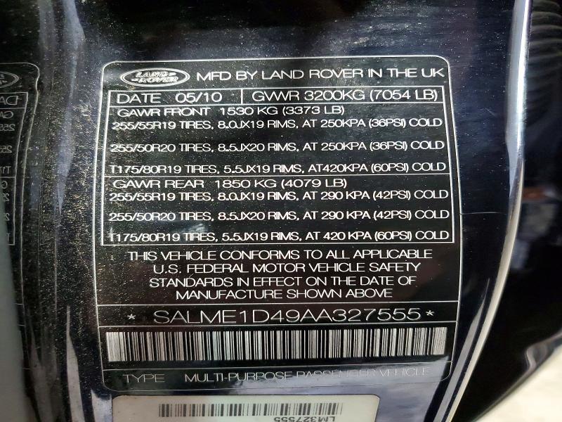 2010 Land Rover Range Rover hse