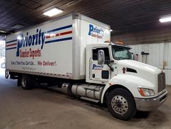 Salvage trucks for sale at Avon, MN auction: 2017 Kenworth T370 BOX Truck