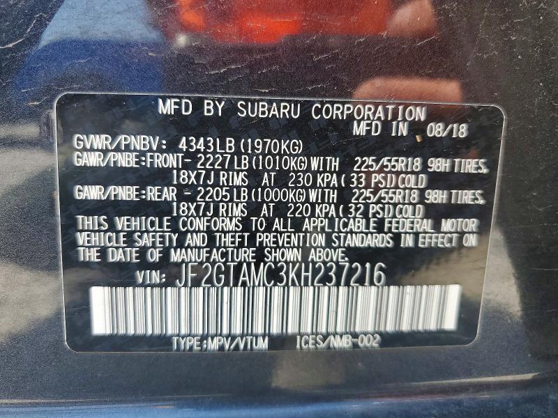 2019 Subaru Crosstrek Limited