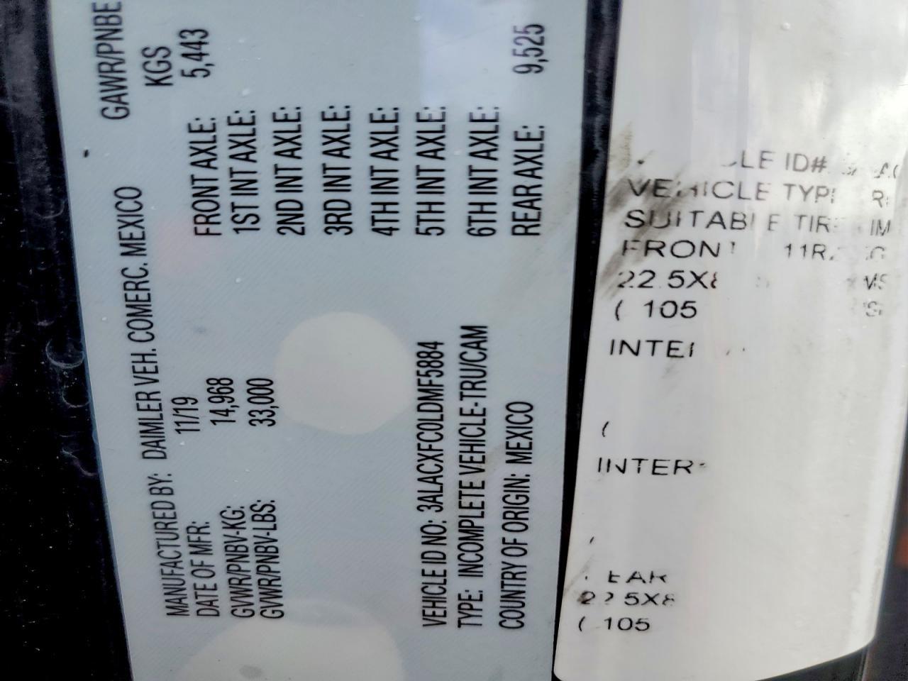 2020 Freigliner 2020 Freightliner Business Class M2 Refrigerated B
