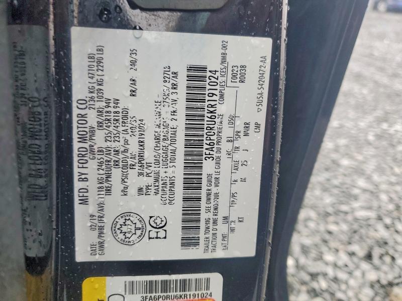 2019 Ford Fusion Titanium