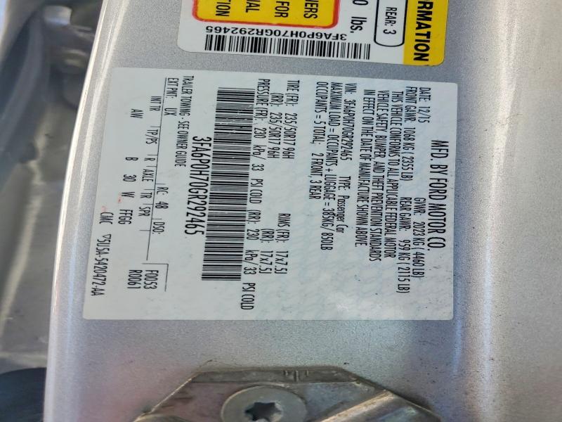2016 Ford Fusion se