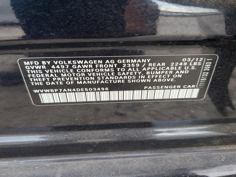 2013 Volkswagen Cc Sport