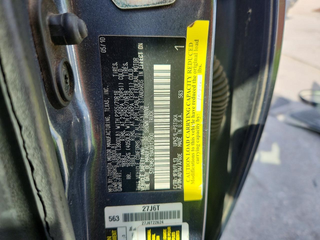 2010 Toyota Tundra Grade