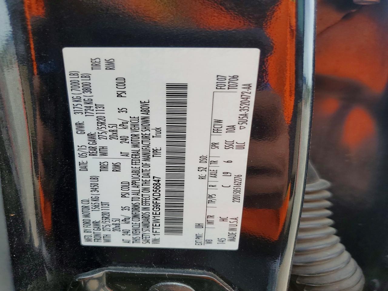 2015 Ford F150 Supercrew