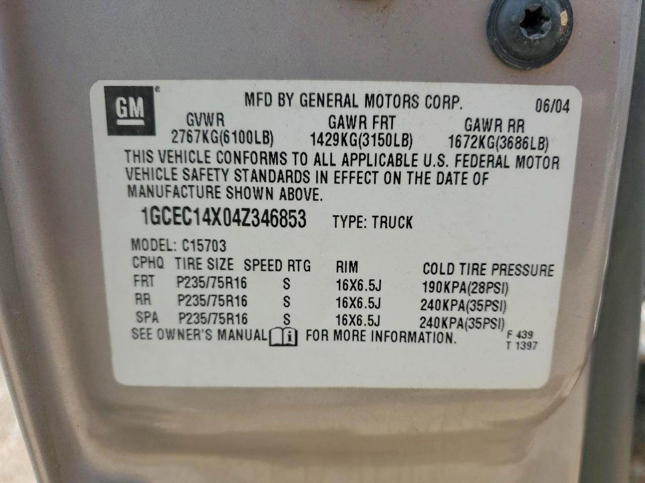 2004 Chevrolet Silverado C1500