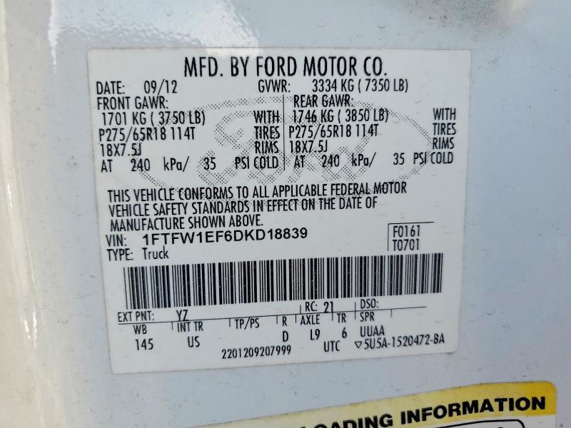 2013 Ford F150 Supercrew