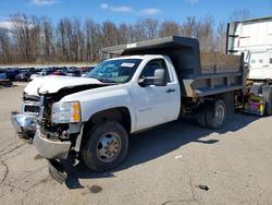 Salvage cars for sale from Copart Ellwood City, PA: 2012 Chev Rolet Silverado Dump Truck