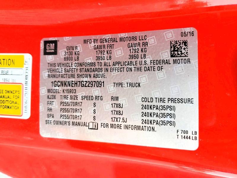 2016 Chevrolet Silverado K1500