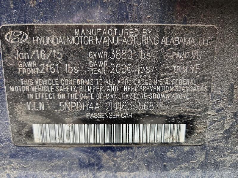 2015 Hyundai Elantra Limited