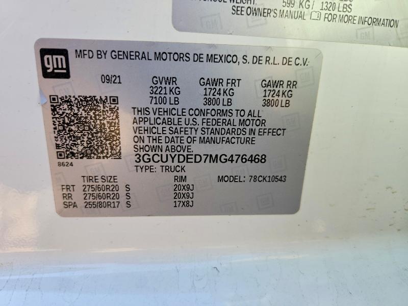 2021 Chevrolet Silverado K1500 lt