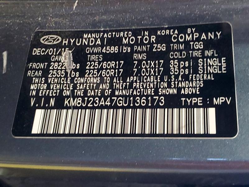 2016 Hyundai Tucson se