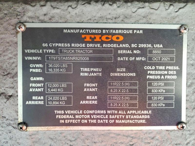 2022 Terminal Investment Corp PRO-SPOTTER Yard Truck