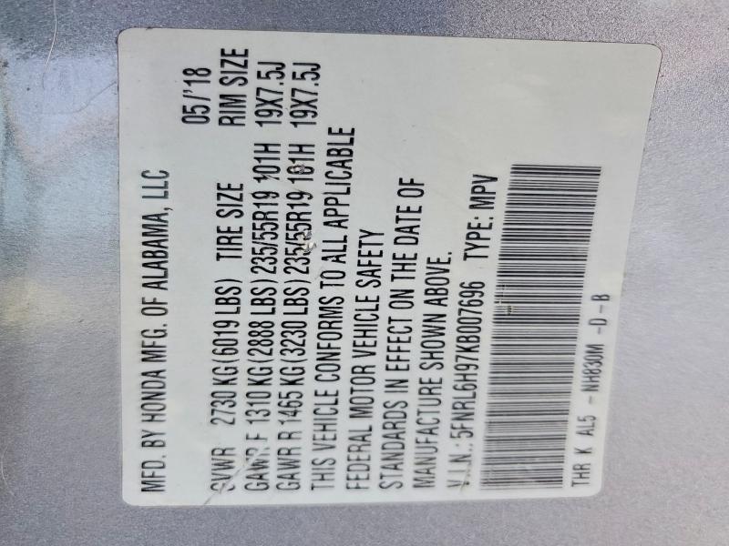 2019 Honda Odyssey Elite