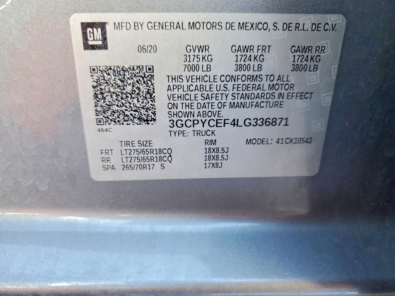 2020 Chevrolet Silverado K1500 Trail Boss Custom