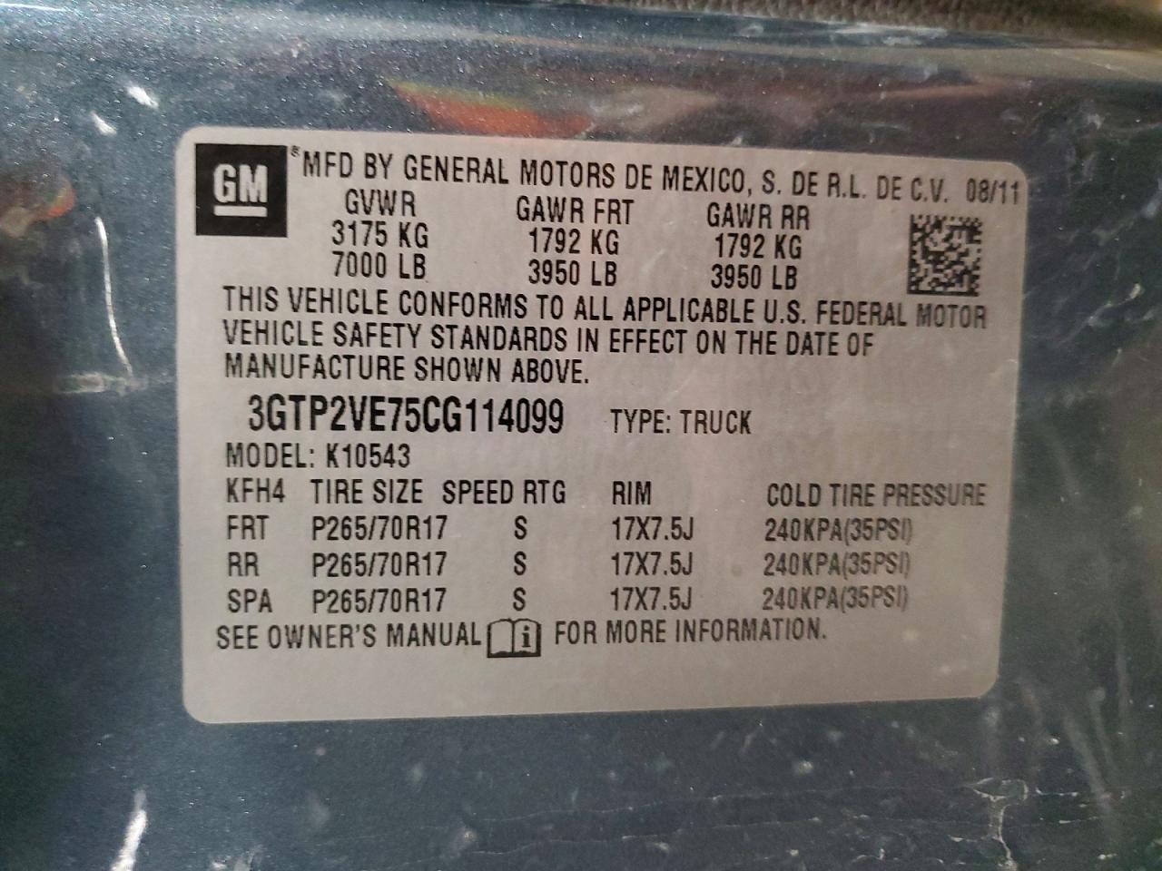 2012 GMC Sierra K1500 SLE