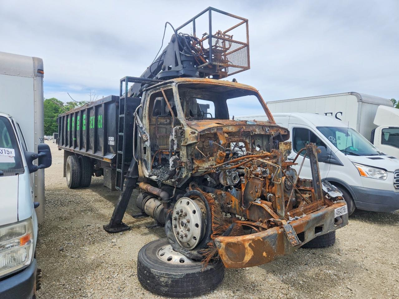 2009 Sterling Acterra Grapple Crane Truck
