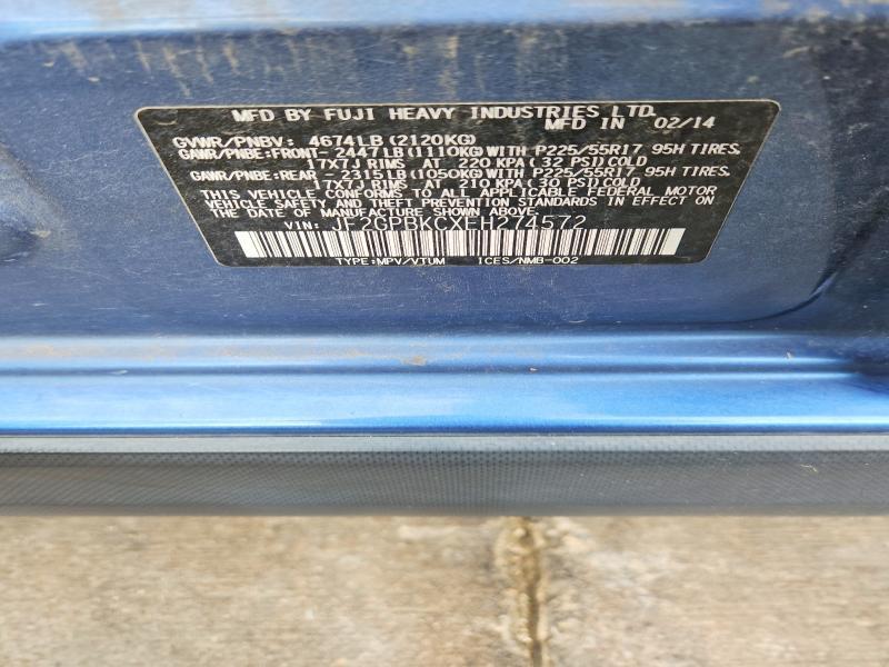 2014 Subaru Xv Crosstrek 2.0i Hybrid Touring