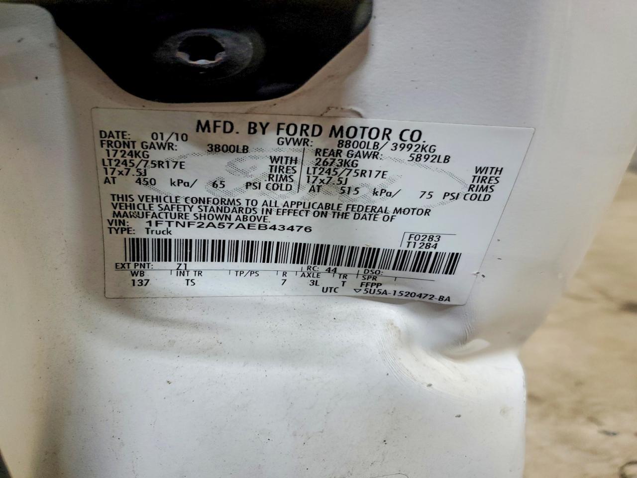 2010 Ford F250 Super Duty