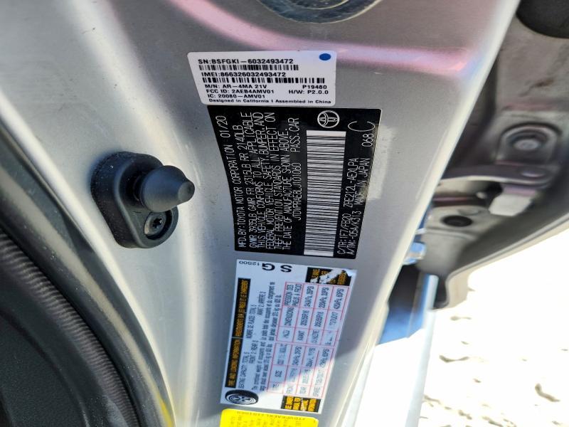 2020 Toyota Corolla le