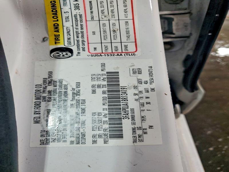 2011 Ford Fusion sel