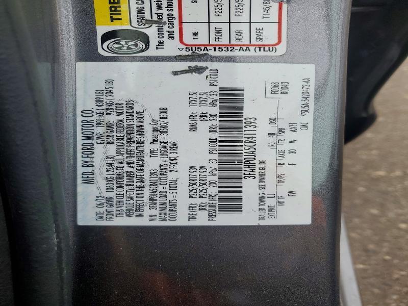 2012 Ford Fusion sel