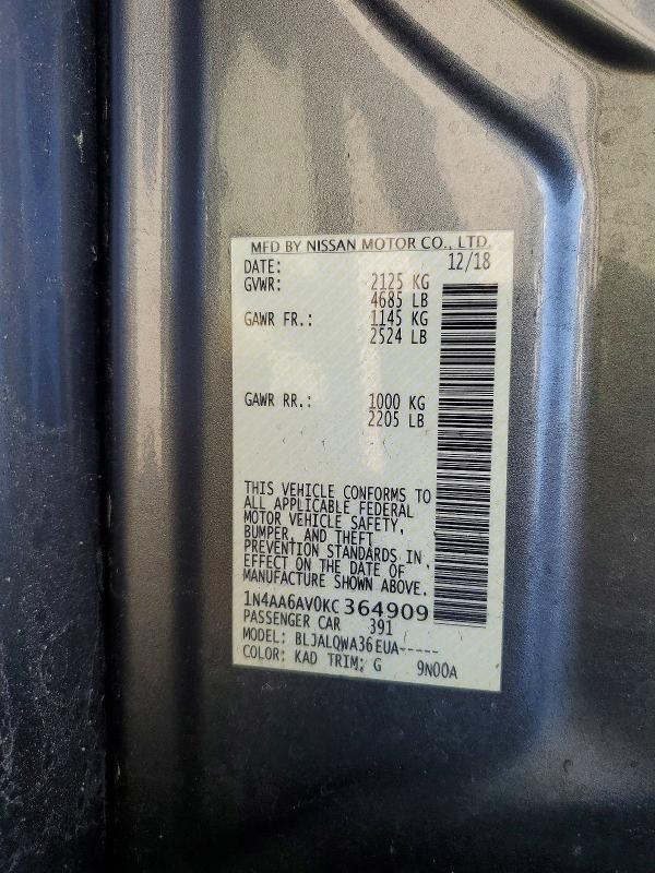 2019 Nissan Maxima 3.5 s