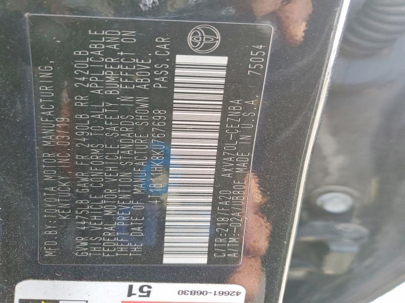 2019 Toyota Camry le