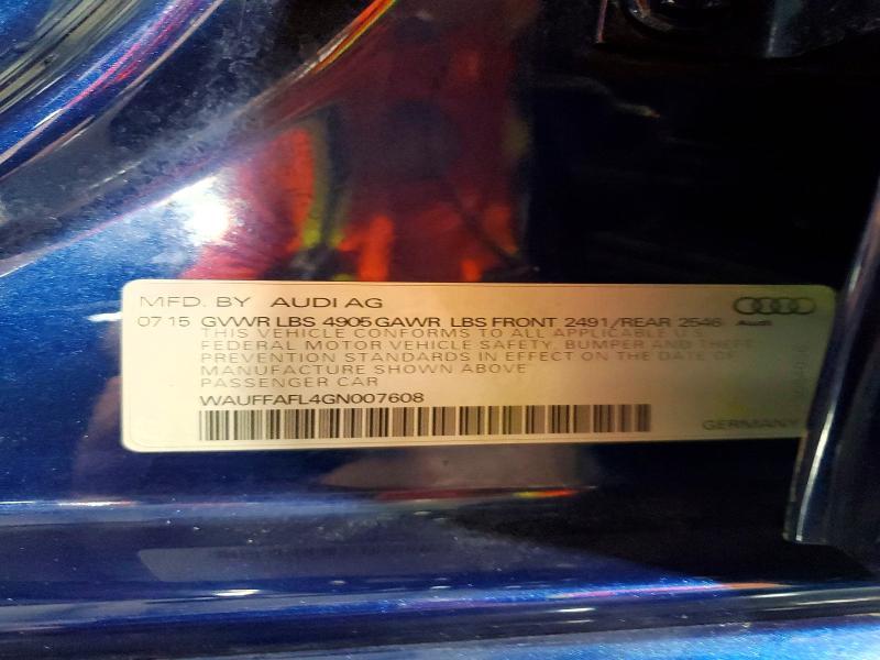 2016 Audi A4 Premium Plus S-line