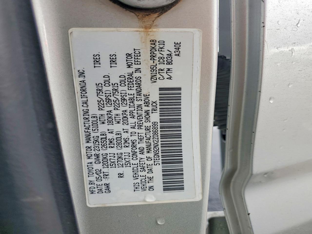 2002 Toyota Tacoma Double Cab Prerunner