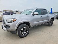 Salvage trucks for sale at Grand Prairie, TX auction: 2020 Toyota Tacoma TRD Sport