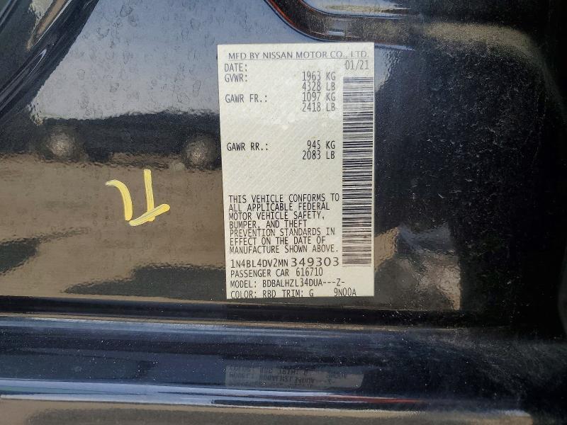 2021 Nissan Altima sv