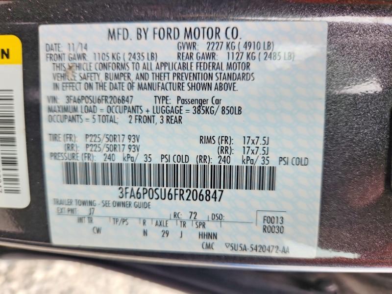 2015 Ford Fusion Titanium Phev