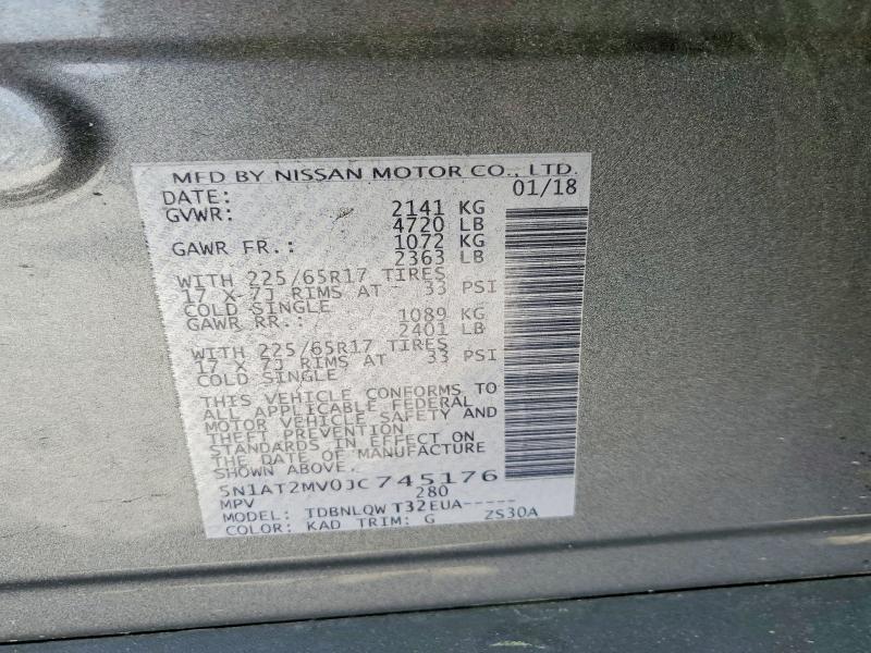 2018 Nissan Rogue sv