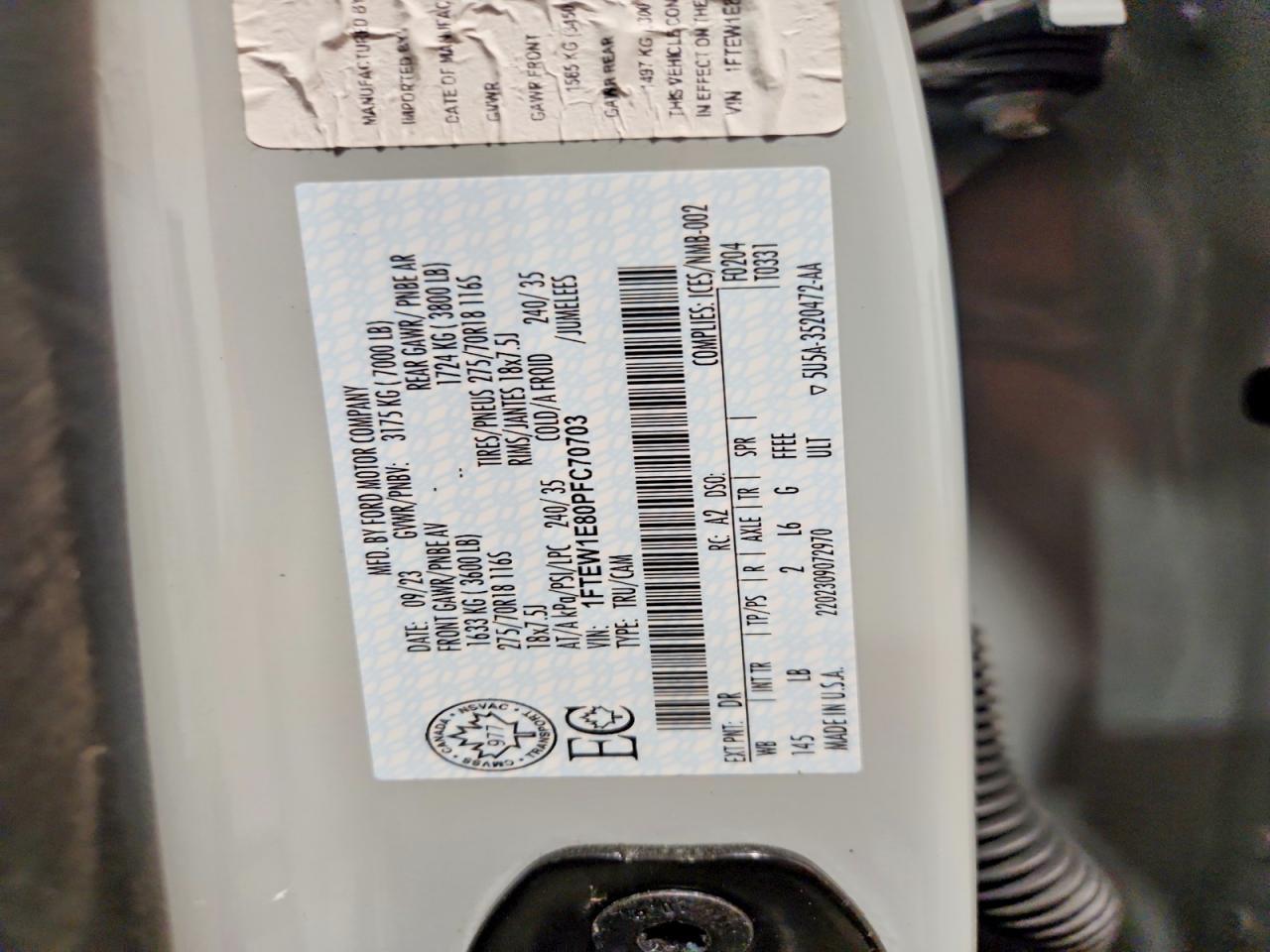 2023 Ford F150 Supercrew