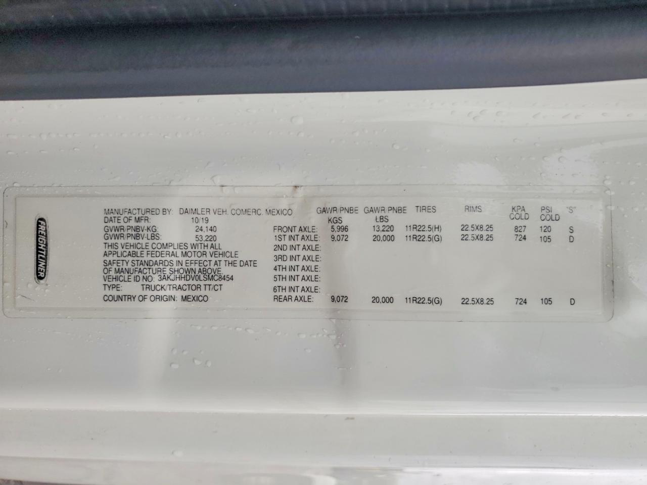 2020 Freigliner 2020 Freightliner Cascadia 126 Semi Truck