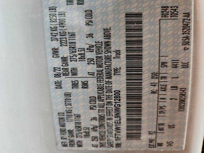 2022 Ford F150 Lightning PRO