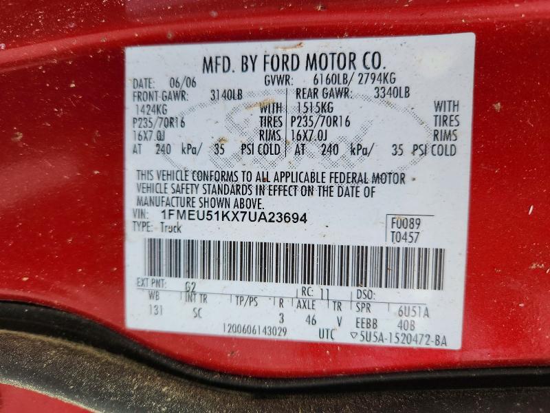 2007 Ford Explorer Sport Trac xlt