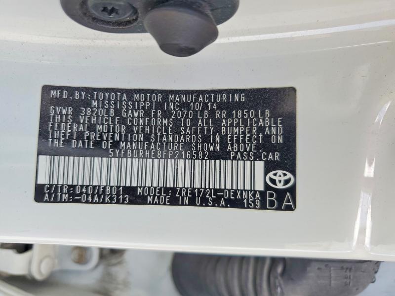 2015 Toyota Corolla le Plus