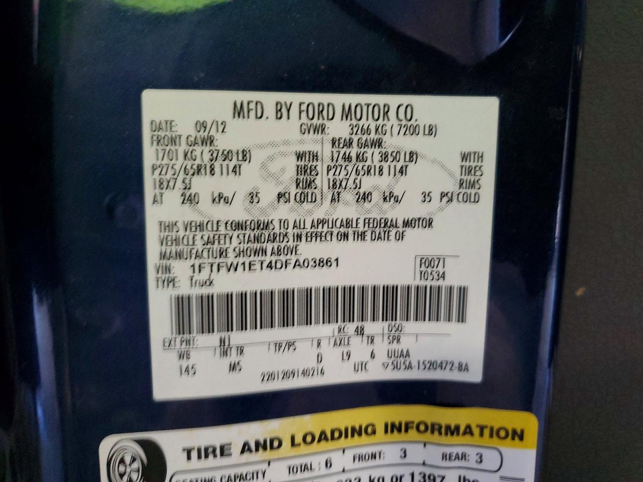 2013 Ford F150 Supercrew