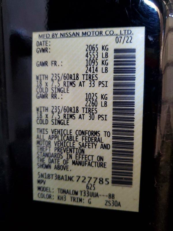 2022 Nissan Rogue sv