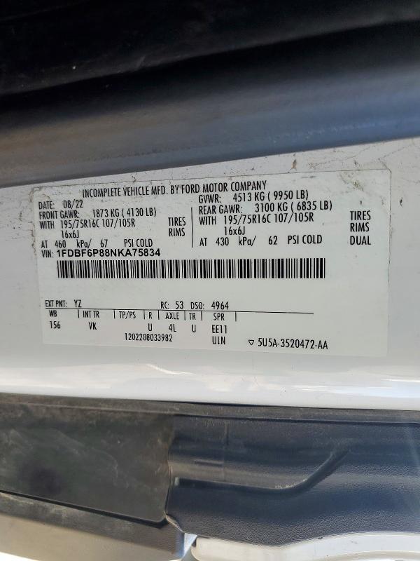 2022 Ford Transit box Truck