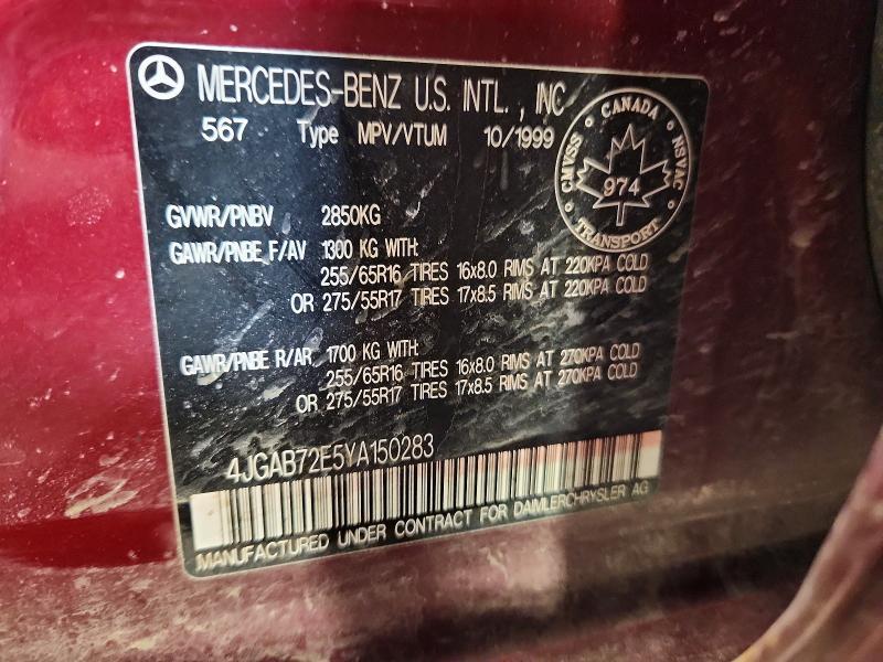 2000 Mercedes-Benz Ml 430